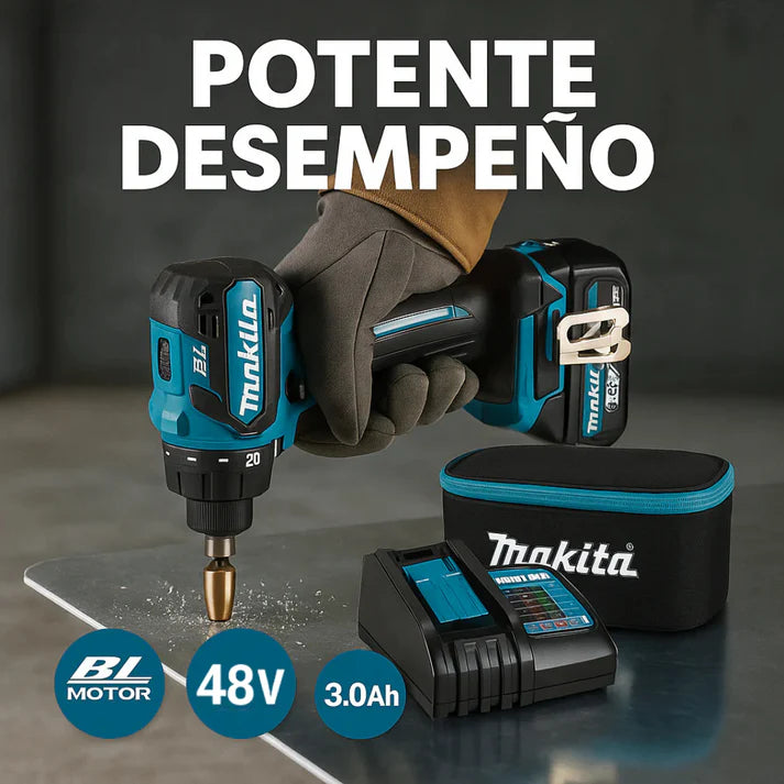 Taladro Inalámbrico con Percutor con 26 Accesorios + 2 Baterías